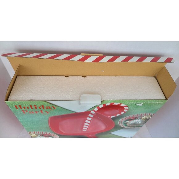 Holiday Party Platter Margarita Large Red Chip N Dip Christmas Le Gourmet Chef - Picture 3 of 10